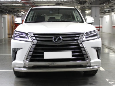 Защита переднего бампера 76 мм для Lexus LX-570/450d 2015-2021