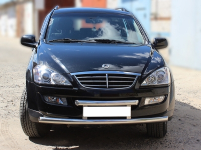 Защита передняя двойная 60-60 мм для Ssang Yong Kyron 2007-2015