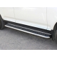 Пороги с площадкой алюминиевый лист 60 мм Технотек для Volkswagen Touareg 2002-2007