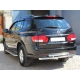 Защита заднего бампера двойная 60-53 мм для Ssang Yong Kyron 2007-2015