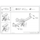 Фаркоп оцинкованный Galia шар A для BMW X1 F48/BMW 2 Active Tourer 2014-2021