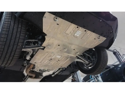 Защита КПП (4 мм, алюминий) для Audi A4 2015-2024 (V = 1.8; 2.0 TFSI AT), Audi A5 2016-2024 (V = 2.0 TFSI)