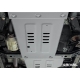 Защита КПП (алюминий) + комплект крепежа для BAIC BJ40 2023-н.в. (V - 2.0, АКПП, полный) 