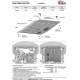 Защита картера + комплект крепежа Автоброня, Сталь для Changan Alsvin 2023-н.в., 1.5, АКПП, FWD
