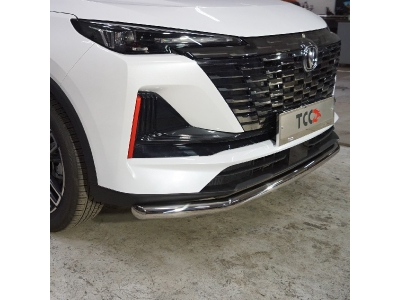 Защита передняя нижняя 60,3 мм ТСС для Changan CS55 plus I Рестайлинг 2WD 1.5T 2021 – н.в.
