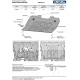 Защита картера + комплект крепежа, RIVAL, Алюминий для Changan CS85 2023-н.в.