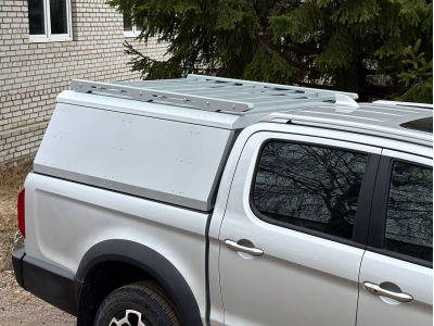 Экспедиционный багажник на крышу кунга Silver для Jac T6 (4WD) 2.0T (бенз) 2021-н.в.