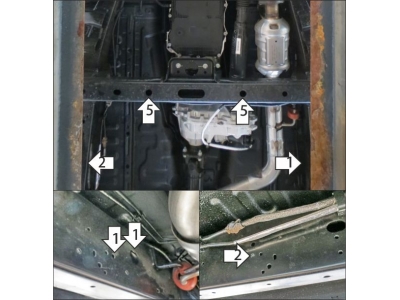 Усиленная защита раздаточной коробки (2 мм, сталь) для Changan Hunter Plus 2023-н.в.