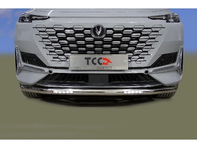 Защита передняя нижняя (с ДХО) 60,3 мм ТСС для Changan UNI-K 2020 – н.в.