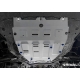 Защита картера (алюминий) + комплект крепежа для Changan CS55 Plus 2022-н.в. (V - 1.5), Uni-S 2024-н.в.