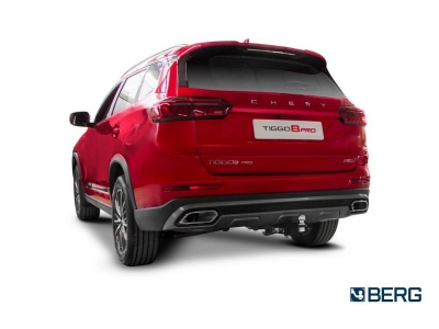 Фаркоп для Chery Tiggo 8 Pro Max 2020-н.в., Chery Tiggo 8 Pro 2020-2024, Chery Tiggo 8 2020-2024 съемное крепление шара под американский квадрат