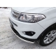 Защита передняя двойная 60-42 мм ТСС для Chery Tiggo 5 2014-2021