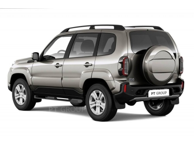 Защита порогов с накладками d=63 мм ШАГРЕНЬ (ППК) для Lada Niva Travel 2021-н.в., Lada Niva 2020-2021, Chevrolet Niva 2009-2020
