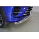 Защита передняя нижняя (овальная) 75х42 мм ТСС для Exeed LX 1.5L Turbo 2WD 2022 – н.в. 