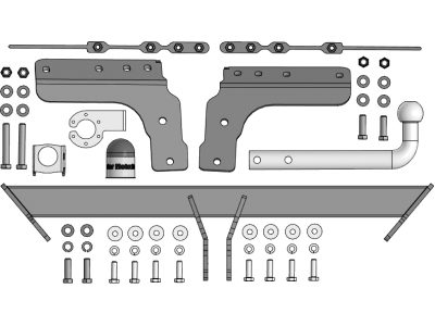 Фаркоп для Exeed RX 2023-н.в. крепление шара на двух болтах