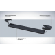 Порог-площадка "Black" F180ALB + комплект крепежа для Exeed TXL 2020-н.в.