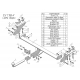 Фаркоп для Exeed TXL M32T 2021-н.в., CheryExeed TXL M32T 2020-2021 с условно-съемным креплением шара (на 2 болтах)