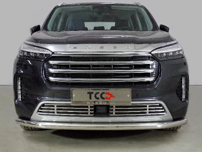 Защита передняя нижняя 60,3 мм ТСС для Exeed VX 2.0L 4WD 2021 – н.в.