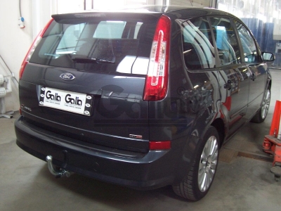 Фаркоп оцинкованный для Ford Focus 2003-2018, Ford Focus C-MAX 2003-2010, 2010-2019, Ford Grand C-MAX 2010-2019 условно-съемное крепление шара