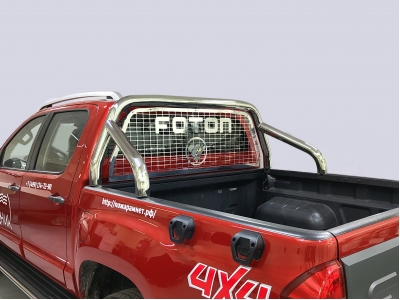 Защита кузова и заднего стекла (без надписи) 76,1 мм для Foton Tunland G9 2.0 Diesel АКПП 4WD 2021-н.в.