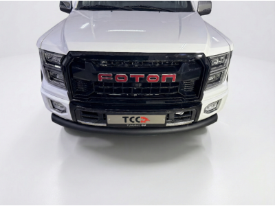 Защита передняя нижняя 76,1 мм (Black) для Foton Tunland G9 2.0 Diesel АКПП 4WD 2021-н.в.
