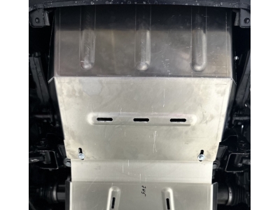 Защита радиатора (алюминий) 4мм для Foton Tunland V9 2.0 Diesel АКПП 4WD 2025-н.в., Foton Tunland V7 2.0 Diesel АКПП 4WD 2024-н.в.
