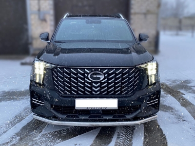 Защита переднего бампера с подгибами d-60 Технотек для GAC GS8 II Рестайлинг 2021 – н.в.