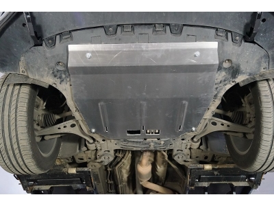 Защита картера и КПП (алюминий) 4мм ТСС для GAC GS8 2.0T 4WD 2019 – н.в.