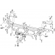 Фаркоп для Geely Atlas Pro 2021-2024, Belgee X70 2024-н.в. съемное крепление шара под американский квадрат