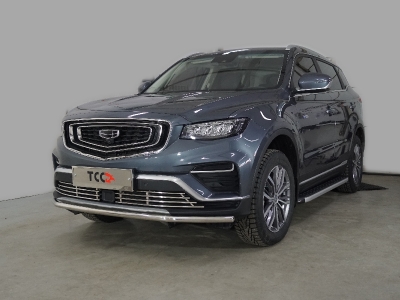 Защита передняя нижняя 42,4 мм ТСС для Geely Atlas PRO 1.5L 4WD 2021 – н.в.