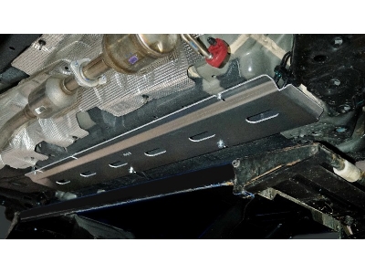 Защита топливопровода (алюминий) 4мм ТСС для Geely Emgrand X7 2013-2021