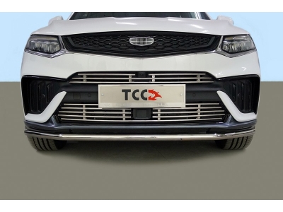 Решетка радиатора нижняя 12 мм ТСС для Geely Tugella I Рестайлинг 2022 – н.в. 