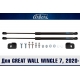 Упоры капота для GREAT WALL Wingle 7, 2020-н.в., к-т 2 шт. / Грейт Волл Вингл 7