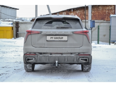 Фаркоп для Haval F7 2024-н.в. без подрезки бампера. Тип шара: E (легкосъемный шар под квадрат)
