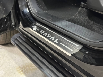 Накладки на пороги (лист шлифованный надпись HAVAL) 4шт для Haval H5 Diesel 4WD 2024-н.в.