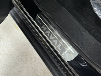 Накладки на пороги (лист шлифованный надпись HAVAL) 4шт для Haval H5 Diesel 4WD 2024-н.в.