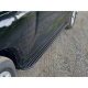 Пороги алюминиевые "Slim Line Black" 2120 мм для Haval H5 Diesel 4WD 2024-н.в.