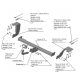 Фаркоп для Haval H6 2014-2020, Haval M6 2023-н.в. крепление шара на двух болтах