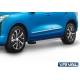 Порог-площадка "Silver" F180AL Rival + комплект крепежа для Haval Jolion 2021-н.в. 