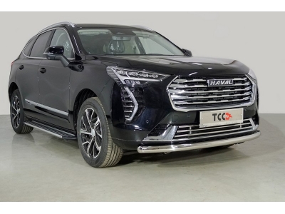 Защита передняя нижняя 60,3 мм (кроме комплектации Comfort) ТСС для Haval Jolion 1.5 2021 – н.в.