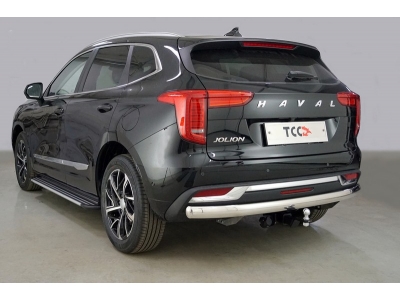 Защита задняя (овальная) 75х42 мм ТСС для Haval Jolion 1.5 2021 – н.в.
