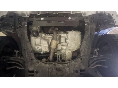 Защита картера двигателя, КПП (2 мм, сталь) для Honda Civic 2015-2021 (V = 2.0 AT FWD)