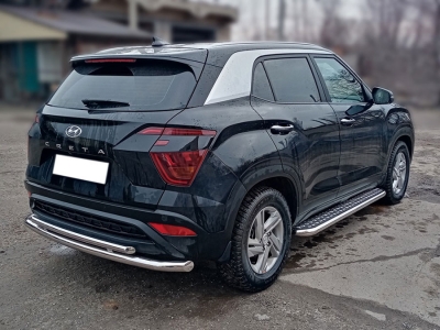 Пороги лист d-53 Технотек для Hyundai Creta II 2021 – н.в.