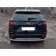 Защита заднего бампера двойная d-60+43 Технотек для Hyundai Creta II 2021 – н.в.