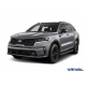 Пороги на автомобиль "Premium-Black" Rival для Hyundai Santa Fe IV рестайлинг 2021-н.в./Tucson IV 2021-н.в./Kia Sportage V 2021-н.в., 180 см, 2 шт., алюминий