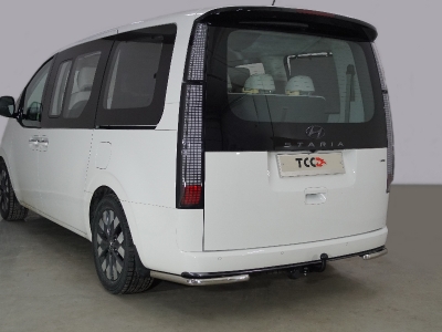 Защита задняя уголки 42 мм ТСС для Hyundai Staria 2021-2022