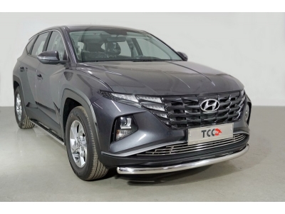 Защита передняя нижняя 60,3 мм ТСС для Hyundai Tucson 2020 – н.в.