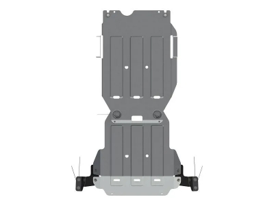 Защита КПП (4 мм, алюминий) для Isuzu D-MAX 2012-н.в. (V - 2.5TD,2.5TD, 3.0TD)