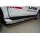Защита порогов 42,4 мм ТСС для Isuzu D-Max 2019 – н.в.
