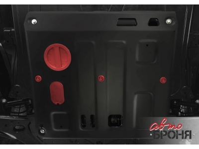 Защита картера + КПП (сталь) + комплект крепежа для JAC JS6 2022-н.в. (V - 1.5)